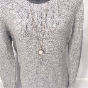 St. John’s Bay Grey Gray Crew Neck Sweater Preloved Sz XL No Defects Like New